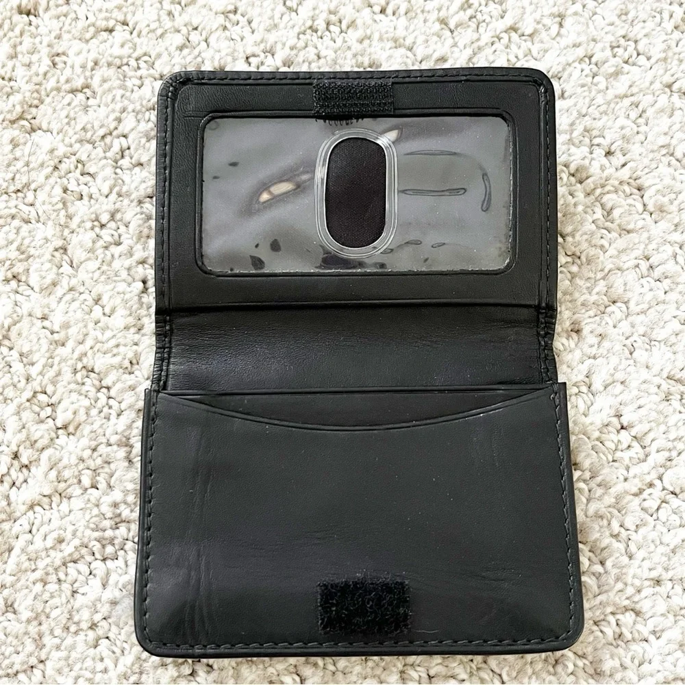 Mens Black Leather Bifold Wallet ID Holder Cards Bill Money Organizer Everyday